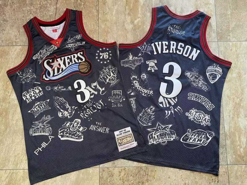 76ers 3 Allen Iverson Black 1997-98 Hardwood Classics Jersey Mixiu,We sell and wholesale 76ers 3 Allen Iverson Black 1997-98 Hardwood Classics Jersey Mixiu on line form chian!